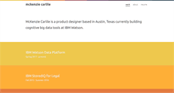 Desktop Screenshot of mckenziecarlile.com