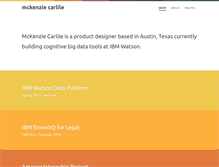 Tablet Screenshot of mckenziecarlile.com